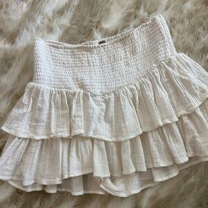 White free people skort